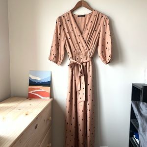 SHEIN Pale Pink Dress with Slit